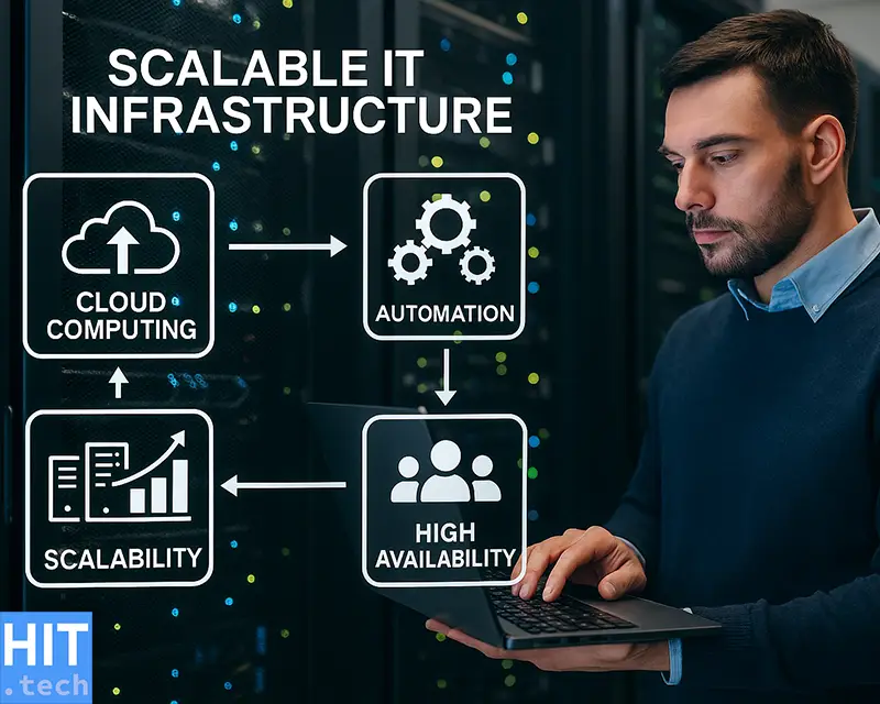 Cloud infrastructure supporting scalable enterprise growth
